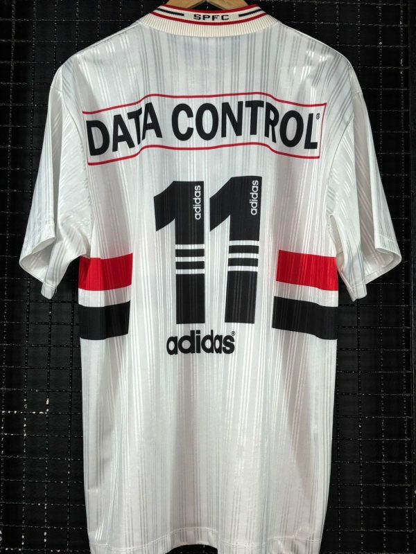 Camisa São Paulo Adidas 1997 Data Control branca - Imagem 2