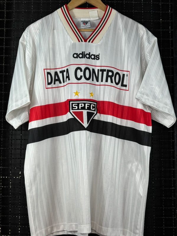Camisa São Paulo Adidas 1997 Data Control branca