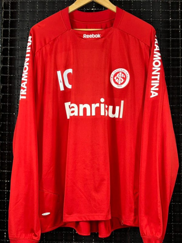 Camisa Internacional Reebok 2009 Dalessandro mangas longas vermelha