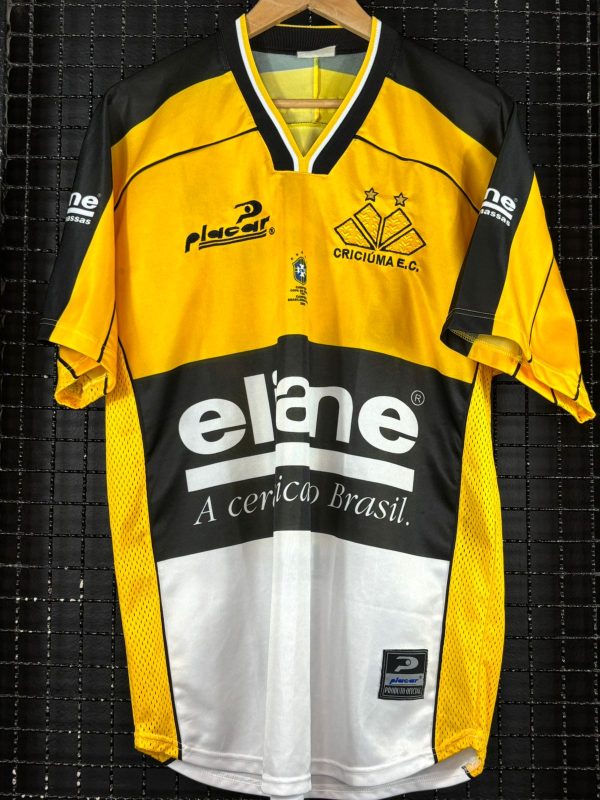 Camisa Criciúma Placar 2003 amarela