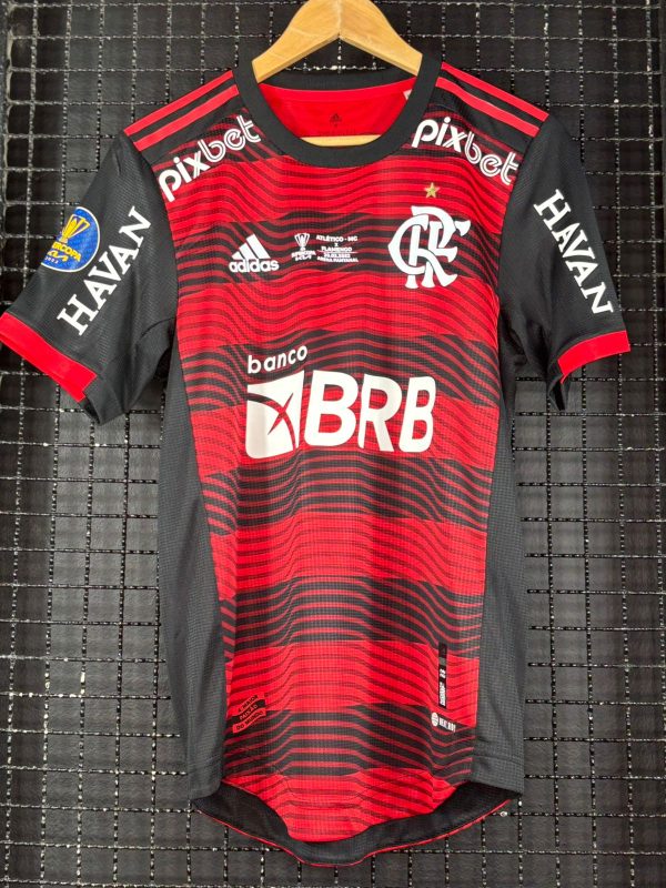 Camisa Flamengo Adidas 2022 Supercopa Everton Ribeiro rubro-negra