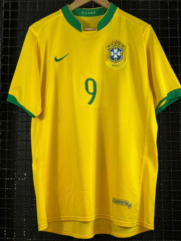 Camisa Brasil Nike 2006 Ronaldo Fenômeno amarela