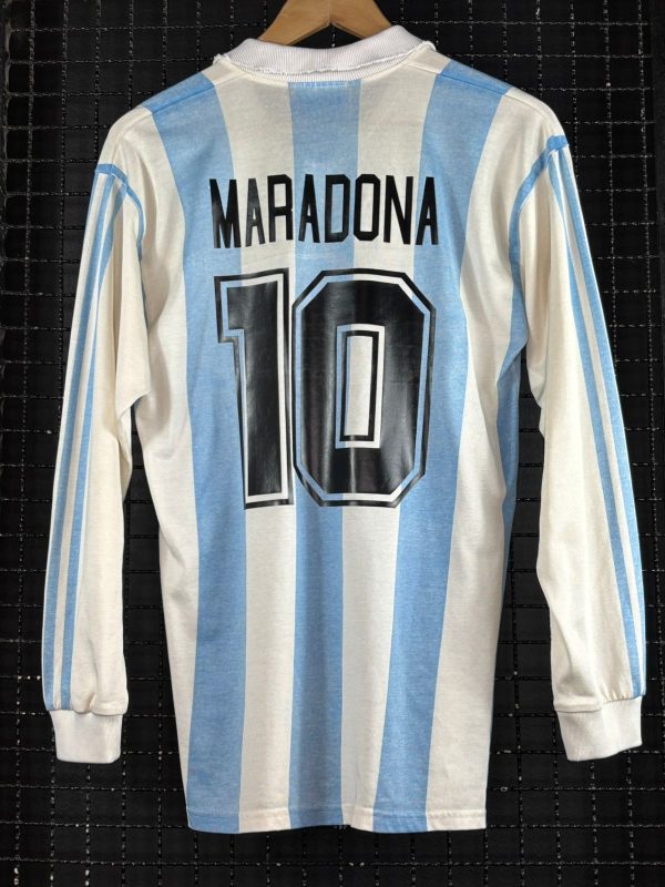 Camisa Argentina Adidas 1994 Diego Maradona mangas longas - Imagem 2