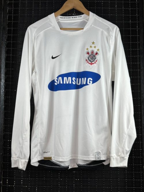Camisa Corinthians Nike 2007 Vampeta Mangas longas