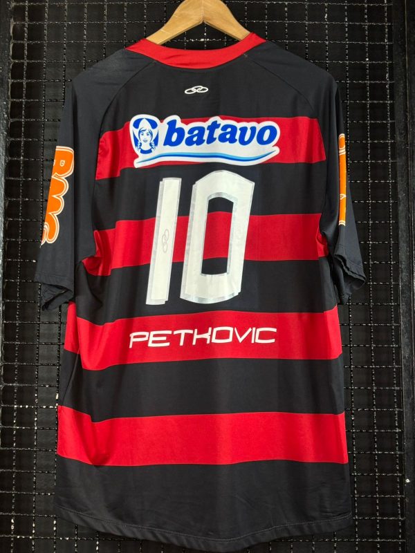 Camisa Flamengo Olympikus 2010 Petkovic rubro-negra - Imagem 2