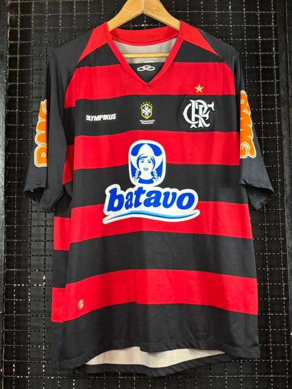 Camisa Flamengo Olympikus 2010 Petkovic rubro-negra