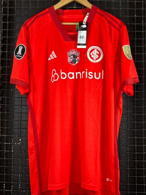 Camisa Internacional Adidas 2023 Libertadores da América Alan Patrick Patch Pelé Eterno