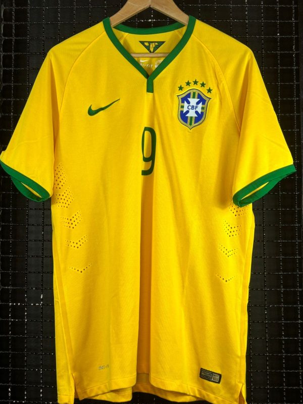Camisa Brasil Nike 2014 Fred amarela