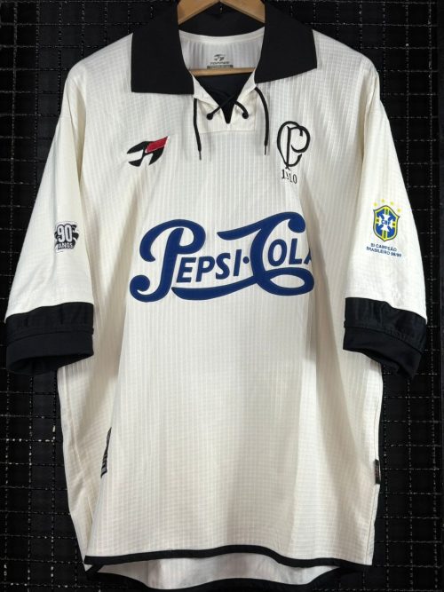 Camisa Corinthians Topper 2000 comemorativa 90 anos Pepsi-Cola