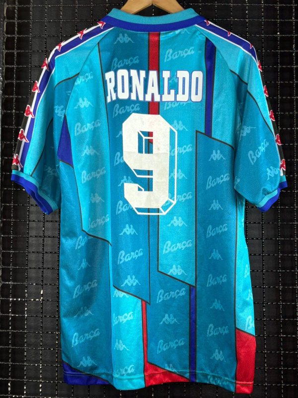 Camisa Barcelona Kappa 1996 Ronaldo Fenômeno - Imagem 2