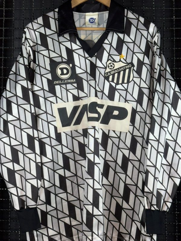 Camisa Bragantino Dellerba 1992 Carijó mangas longas