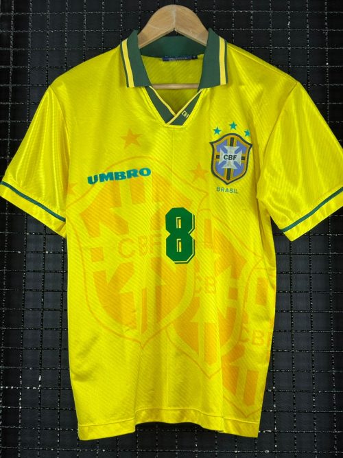 Camisa Brasil Umbro 1994 Dunga amarela