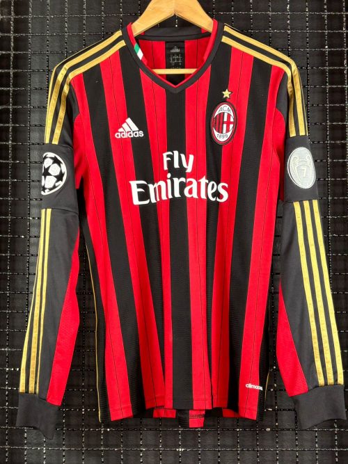 Camisa Milan Adidas 2013 Champions League Kaká mangas longas