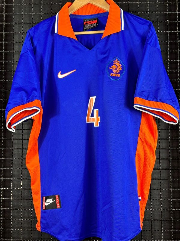 Camisa Holanda Nike 1997 Clarence Seedorf azul