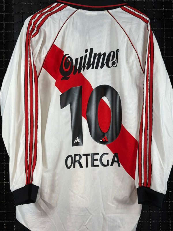 Camisa River Plate Adidas 2000 Ariel Ortega mangas longas - Imagem 2