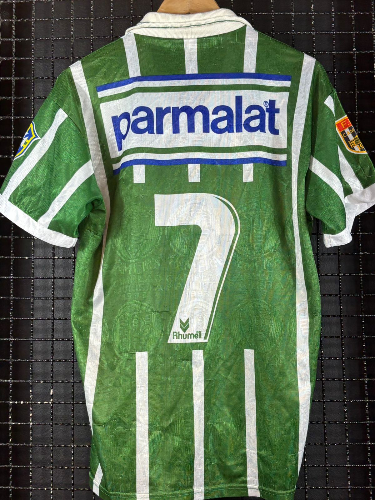 Camisa Palmeiras Rhumell 1994 listrada - Memorias do Esporte
