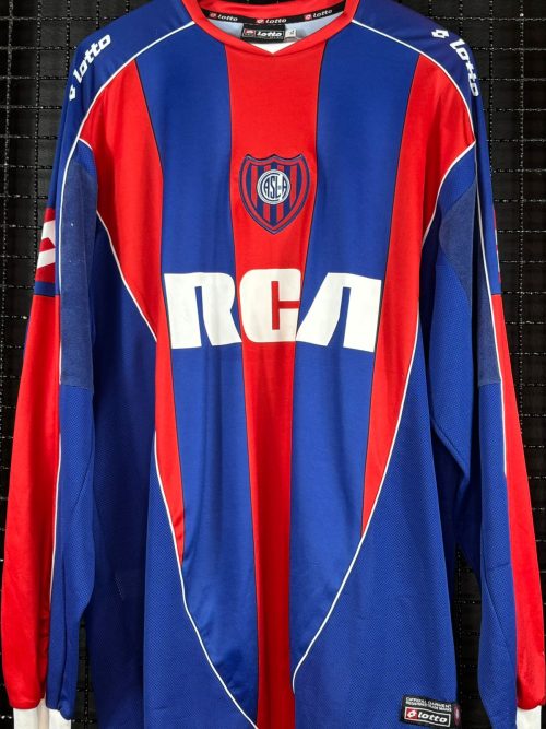 Camisa San Lorenzo Lotto 2005 Lavezzi mangas longas