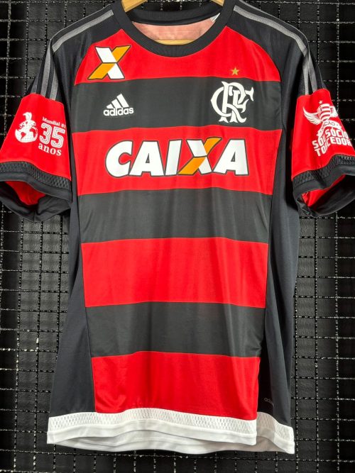 Camisa Flamengo Adidas 2015 Paolo Guerrero Patch 35 Anos Mundial