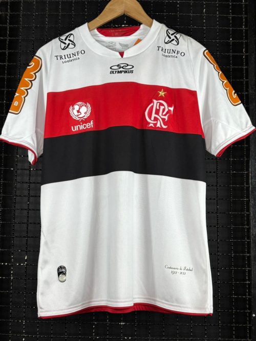 Camisa Flamengo Olympikus 2012 Luiz Antonio branca