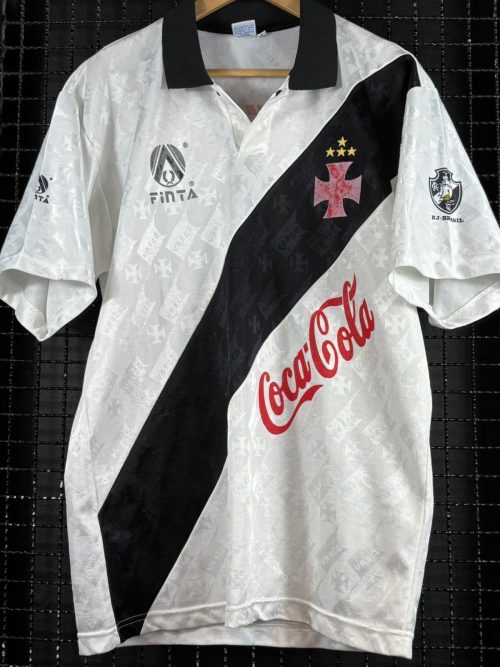 Camisa Vasco Finta 1990 Coca-Cola branca