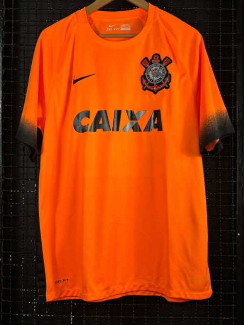 Camisa Corinthians Nike 2015 Cristian terceiro uniforme laranja