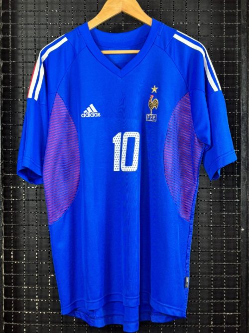 Camisa França Adidas 2002 Zinedine Zidane