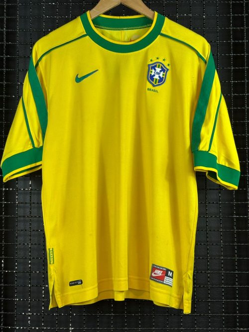 Camisa Brasil Nike 1998 amarela
