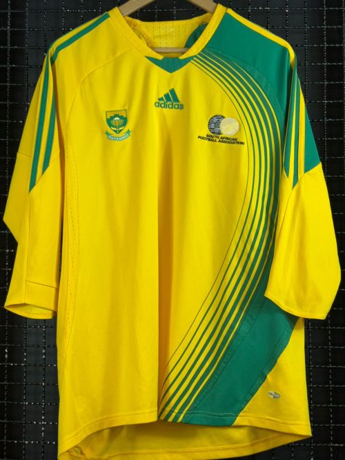 Camisa África do Sul Adidas 2008 manga três quartos