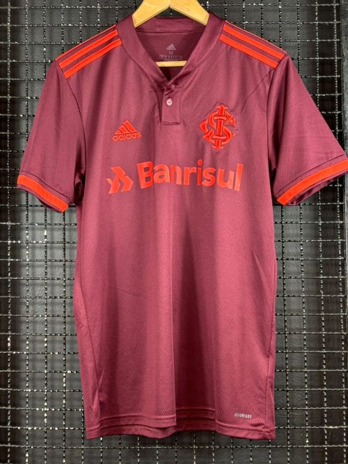 Camisa Internacional Adidas 2021 terceiro uniforme vinho