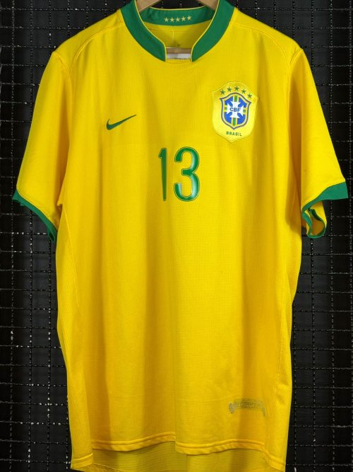Camisa Brasil Nike 2006 Cicinho amarela