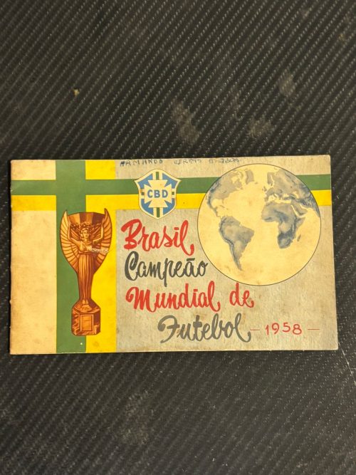 Álbum de figurinhas Brasil campeão da Copa do Mundo de 1958
