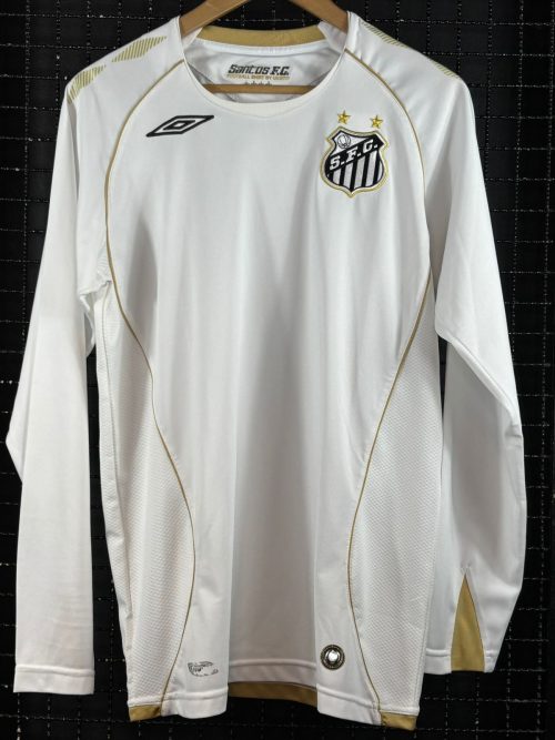 Camisa Santos Umbro 2008 mangas longas branca