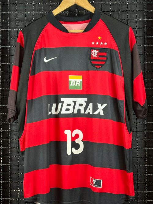 Camisa Flamengo Nike 2002 rubro-negra