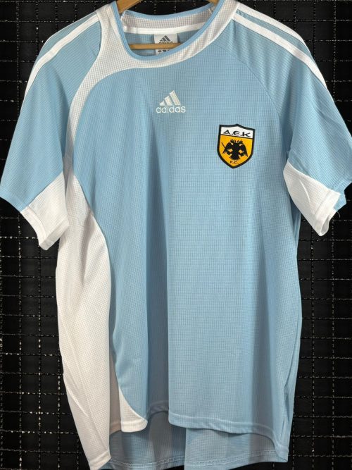 Camisa AEK Atenas Adidas 2006 Lymperopoulos terceiro uniforme