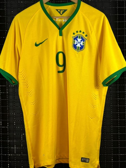 Camisa Brasil Nike 2014 Fred amarela