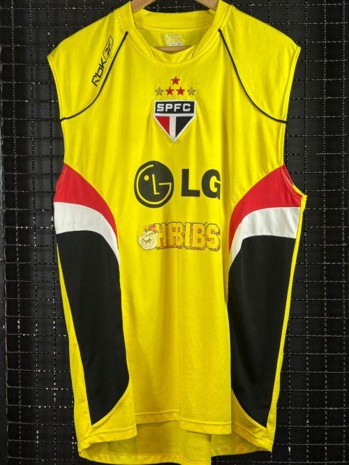 Regata São Paulo Reebok 2006 treino amarela