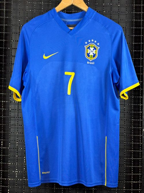 Camisa Brasil Nike 2008 Kaká azul