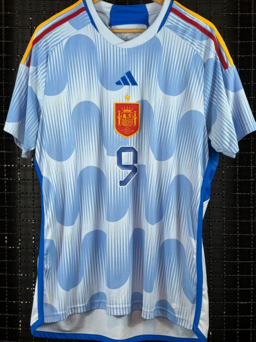 Camisa Espanha Adidas 2022 Gavi azul