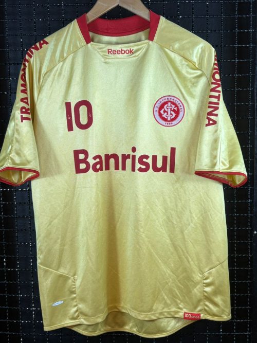Camisa Internacional Reebok 2009 centenário dourada