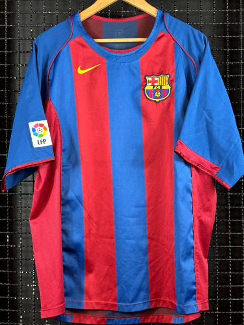 Camisa Barcelona Nike 2004 Ronaldinho Gaúcho Total90