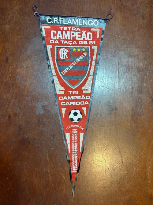Flâmula Flamengo tri campeão carioca 1981