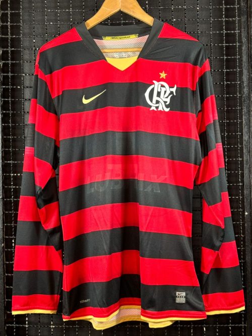 Camisa Flamengo Nike 2009 Josiel mangas longas rubro negra