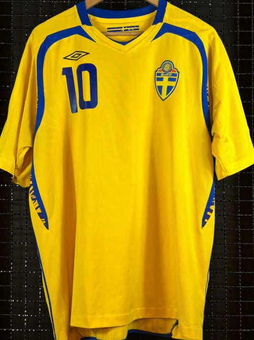 Camisa Suécia Umbro 2008 Zlatan Ibrahimovic Eurocopa