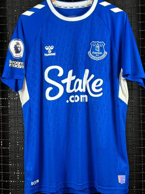 Camisa Everton Hummel 2022 Yerry Mina Premier League