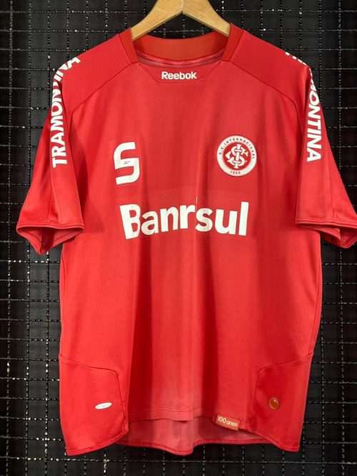 Camisa Internacional Reebok 2009 Guinazu vermelha centenário