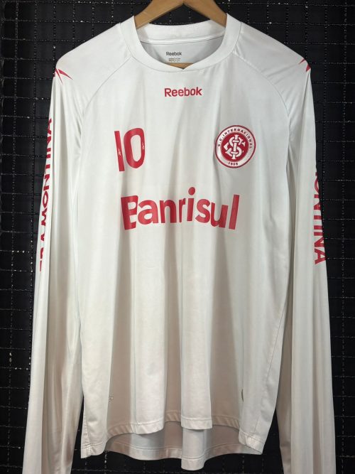 Camisa Internacional Reebok 2010 mangas longas branca