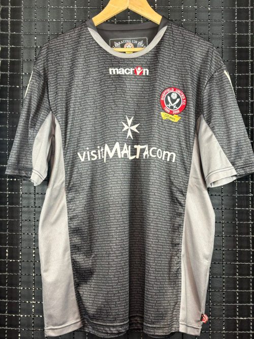 Camisa Sheffield United Macron 2009 120 anos