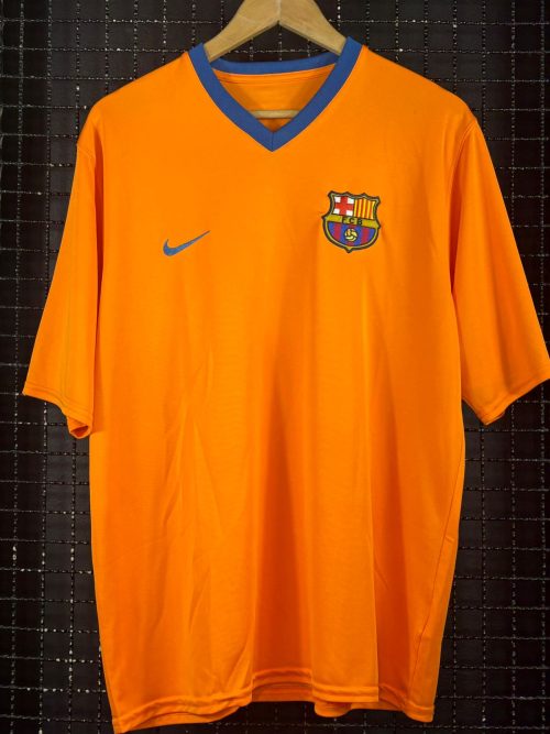 Camisa Barcelona Nike 2006 Ronaldinho Gaúcho laranja