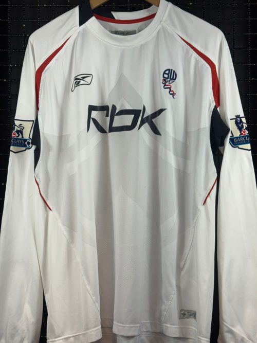 Camisa Bolton Wanderers Reebok 2007 Meite mangas longas