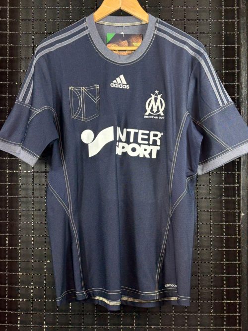 Camisa Olympique de Marseille Adidas 2013 Jeans terceiro uniforme